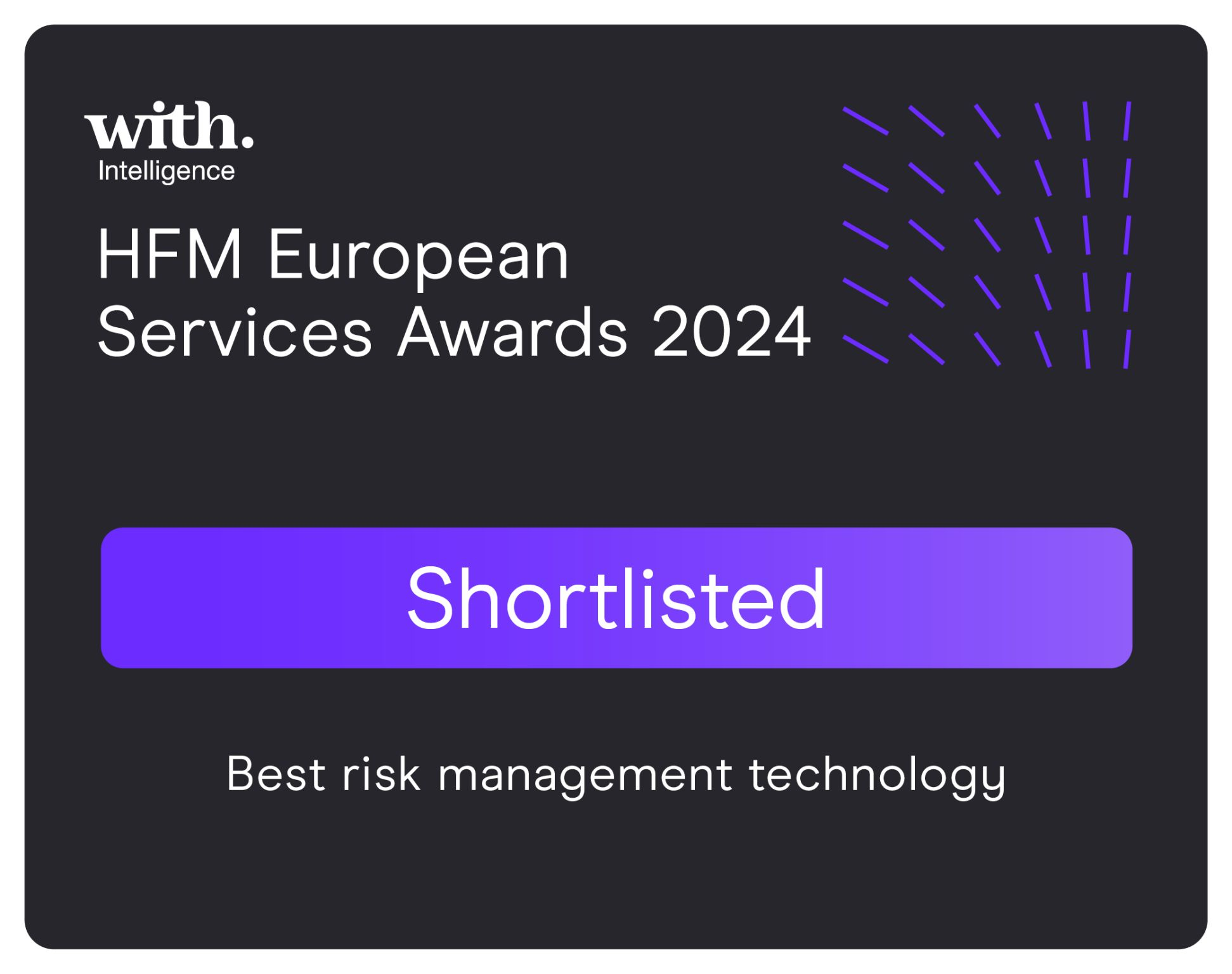 HFM European Services Awards 2024 Best risk management technology shortlisted